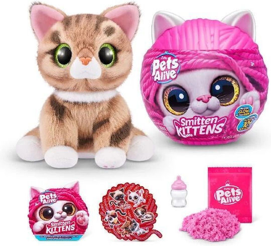 Zuru Pets Alive Smitten Kittens Изненада за 3+ Години 20 см Миниатюри за Игри