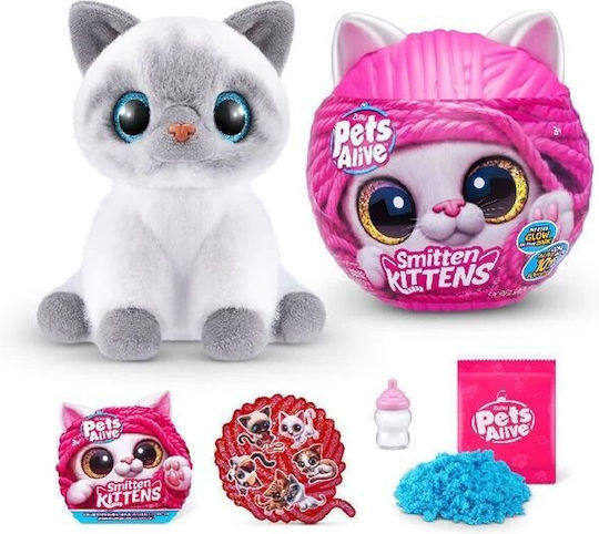 Zuru Pets Alive Smitten Kittens Изненада за 3+ Години 20 см Миниатюри за Игри