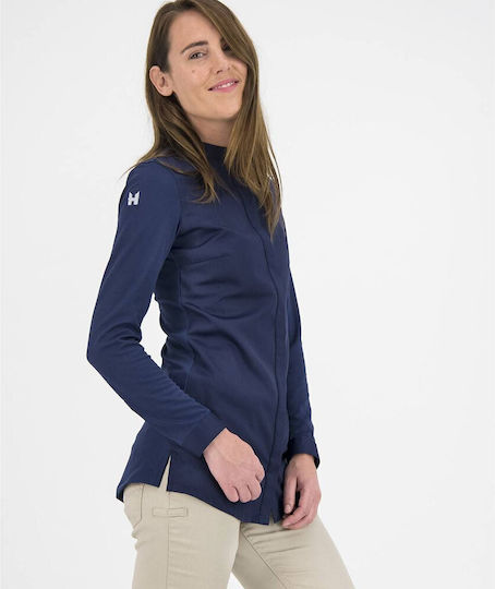 Le Nouveau Chef Coat Chef Female Blue with Long Sleeve Jolie