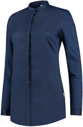 Le Nouveau Chef Coat Chef Female Blue with Long Sleeve Jolie