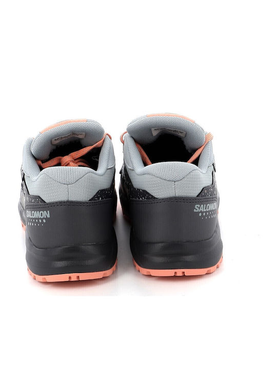 Waterproof Kids Sports Shoes Running with Laces Gray