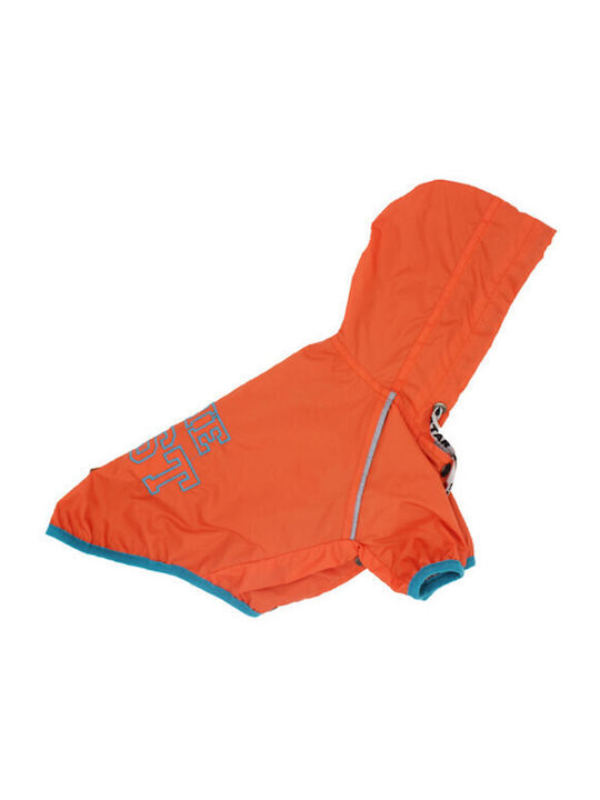 Glee Hundemantel Wasserdicht Orange mit Rückenlänge 28 cm.