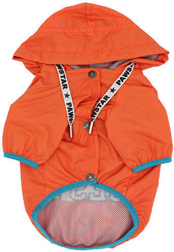 Glee Hundemantel Wasserdicht Orange mit Rückenlänge 33 cm.