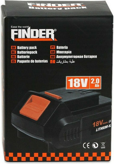 Finder Батерия за Инструменти Литиеви 18V с Капацитет 2Ах