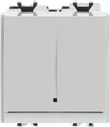 Abb Chiara Recessed Wall Switch Lighting with Frame White