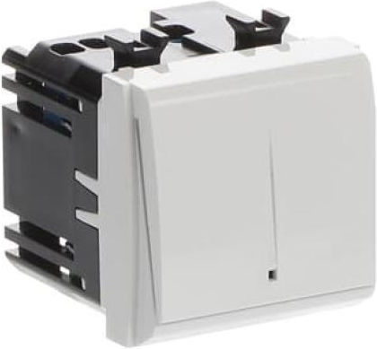 Abb Chiara Recessed Wall Switch Lighting with Frame White