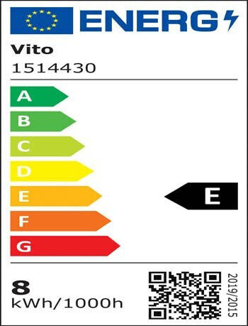Vito LED Bulb 8W for Socket E27 and Shape A60 Warm White 1000lm