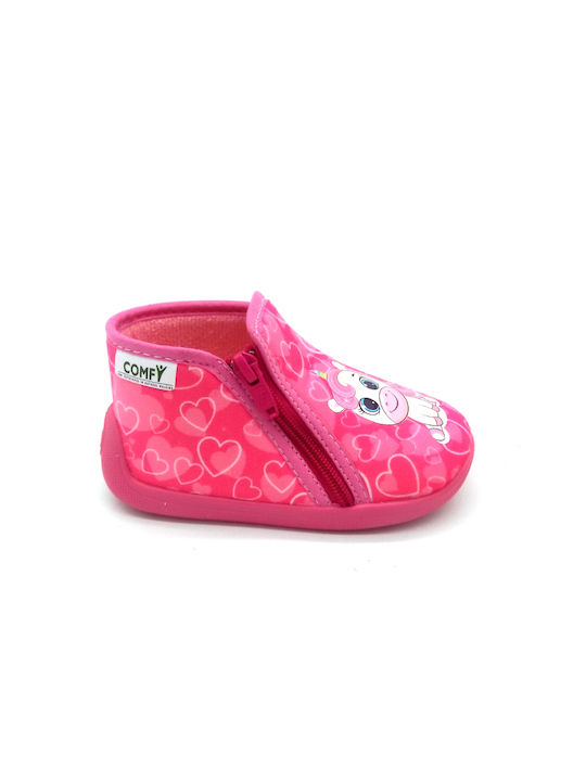 Comfy Anatomic Kids Slippers Pink Graff