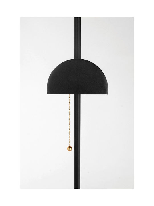 VK Lighting Floor Lamp H140xW36cm. with Socket for Bulb E27 Black