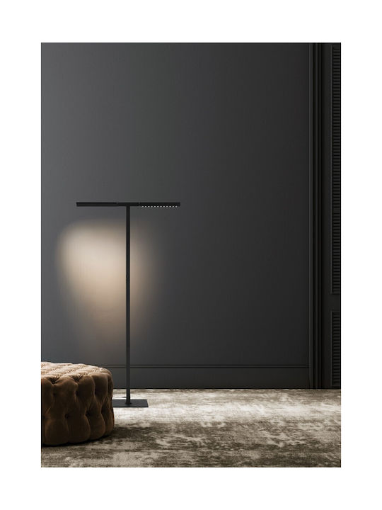 VK Lighting LED Φωτιστικό Δαπέδου Υ155xΜ80εκ. με Θερμό Λευκό Φως 481lm Μαύρο