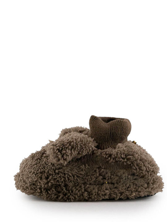 Kids Slippers Brown