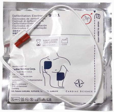 Schiller Medical Electrode Cardiac XFT Replacement Electrodes for Adult Training Defibrillator 2 Pieces