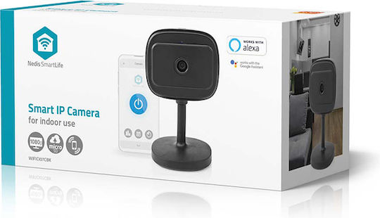 Nedis WIFICI07CBK IP Κάμερα Παρακολούθησης Wi-Fi Full HD 1080p με Φακό 3.6mm