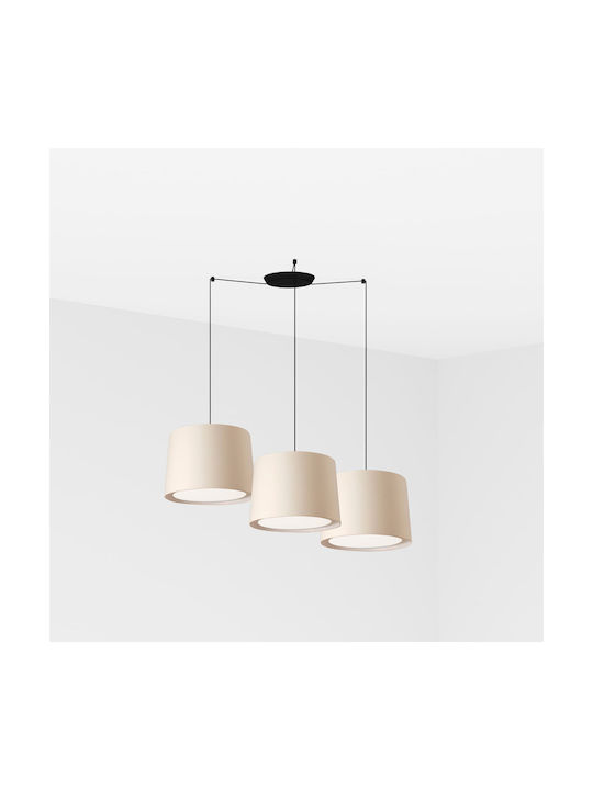 Faro Barcelona Conga Pendant Light Three-Light for Socket E27 White