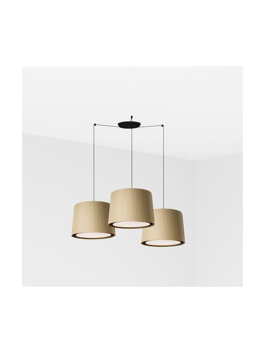 Faro Barcelona Pendant Light Three-Light for Socket E27 Green