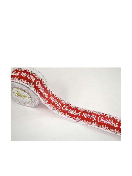 Merry Christmas Christmas Ribbon Red 900x5.5cm 1pc