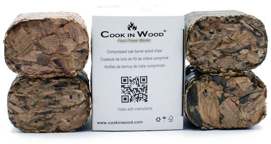Cook in Wood Lemn Chipsuri pentru Fumat la Grătar cu Aromă Whiskey 200gr 4buc