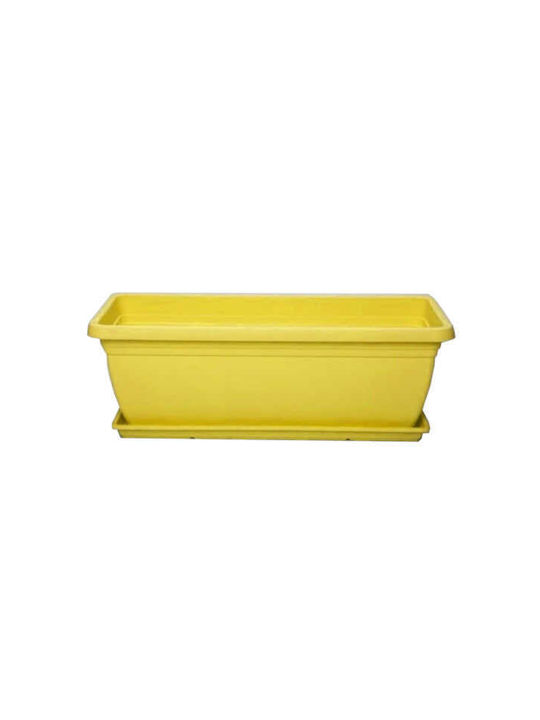 Micplast Mojito 60 Planter Box 60x17cm in Yellow Color 018.076004