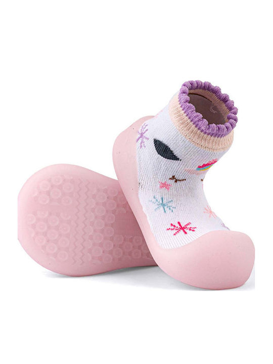 BigToes Kinder Haussocken Rosa