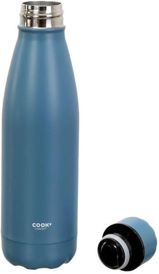 Cook Concept Sticlă Termos Oțel inoxidabil 500ml Albastru