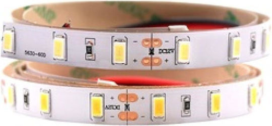 Αδιάβροχη Ταινία LED 12V Θερμό Λευκό Φως 1m Τύπου SMD5630