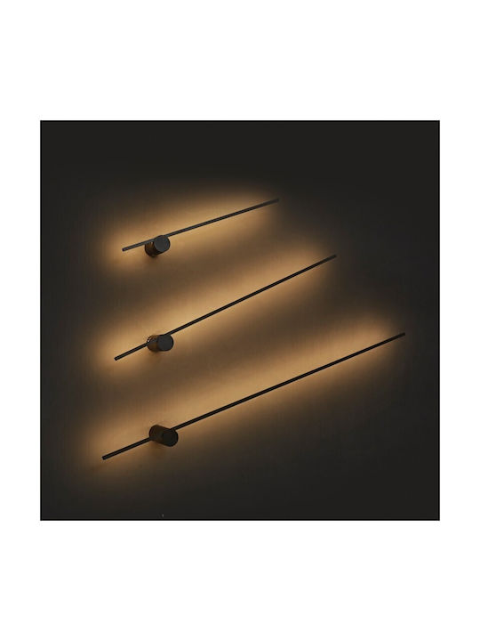 VK Lighting Μοντέρνο Φωτιστικό Τοίχου με Ενσωματωμένο LED και Θερμό Λευκό Φως 60εκ.