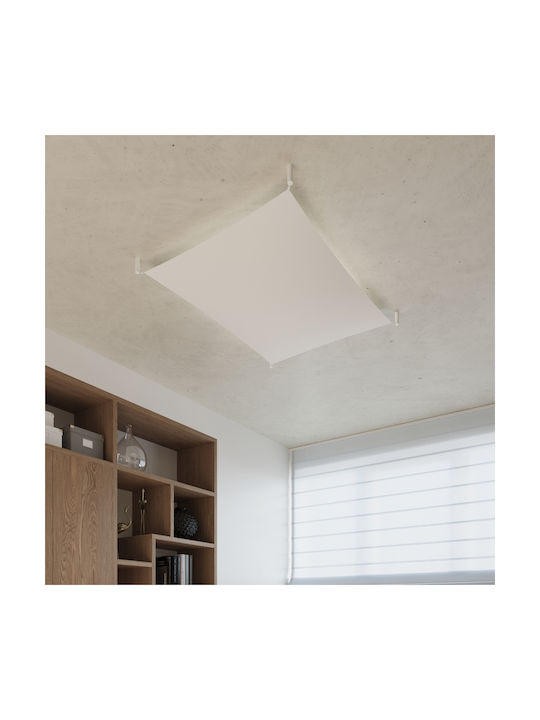 Sollux Luna 3 Ceiling Mount Light 65cm White with Integrated LED