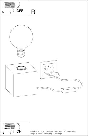 Sollux Abel Dekorative Lampe Gray