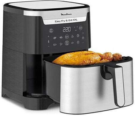 Moulinex Easy Fry & Grill Heißluftfritteusen 6.5lt Silber