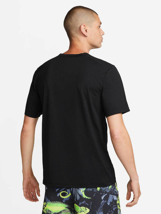 Nike T-shirt Bărbătesc cu Mânecă Scurtă Negru