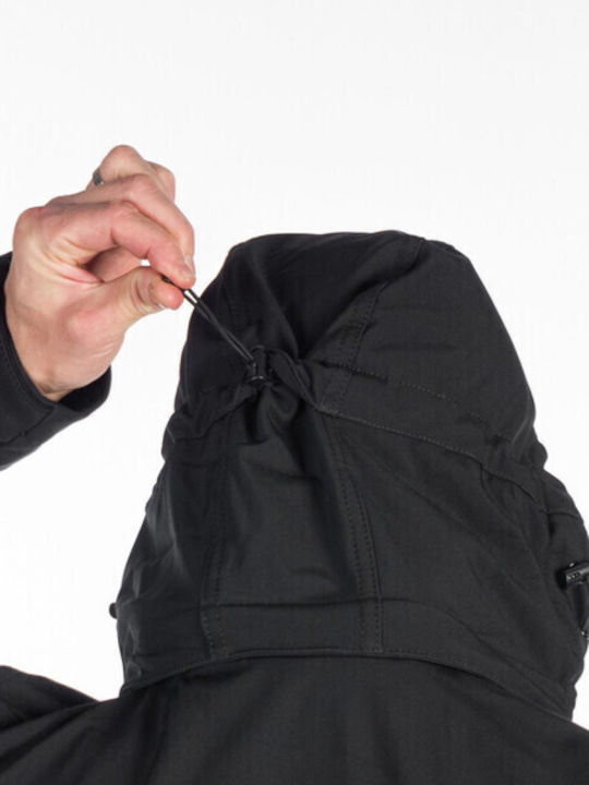 Winter Jacket Softshell Waterproof and Windproof Black