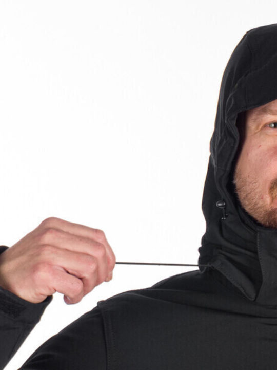 Winter Jacket Softshell Waterproof and Windproof Black