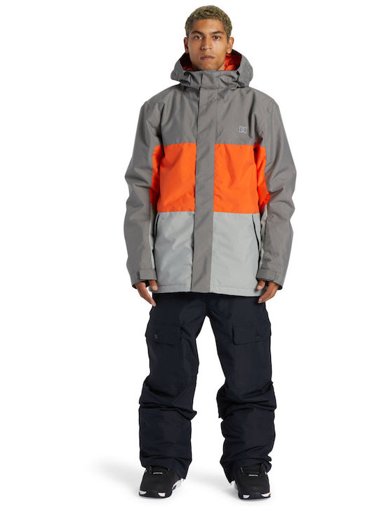 DC Defy Insulated 10k Technical ADYTJ03063-KPF0 Ανδρικό Μπουφάν για Σκι & Snowboard Γκρι