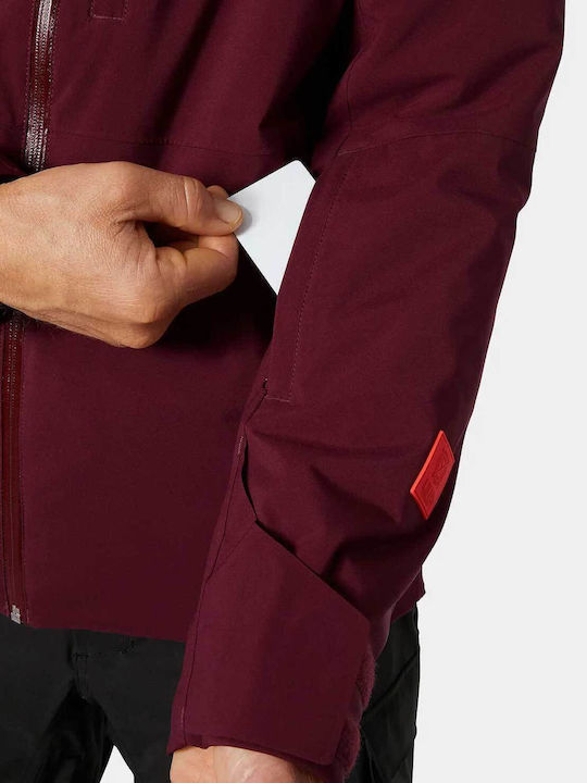 Helly Hansen Powderface 65750-658 Ανδρικό Μπουφάν για Σκι & Snowboard Κόκκινο