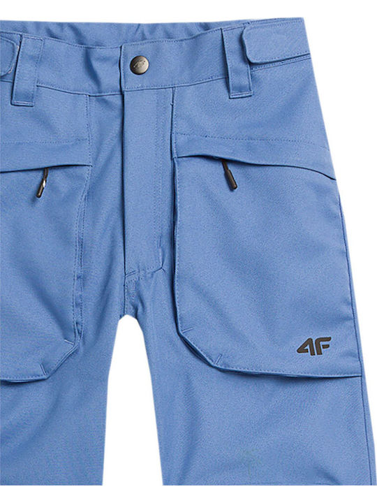 4F 4FJAW23TFTRM359-33S Kids Trousers for Ski & Snowboard Blue