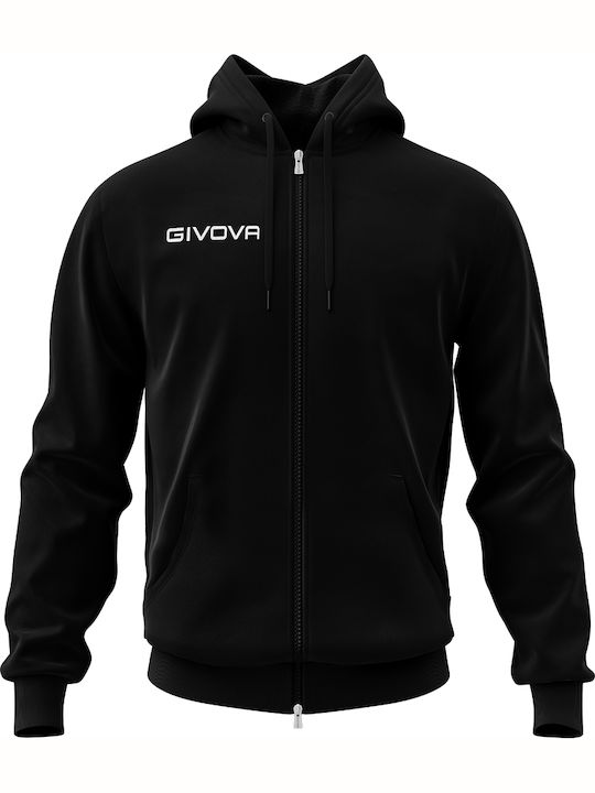 Felpa King Cardigan With Black Hood
