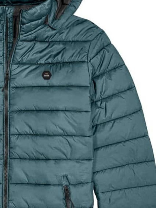 Double Men's Winter Puffer Jacket Green