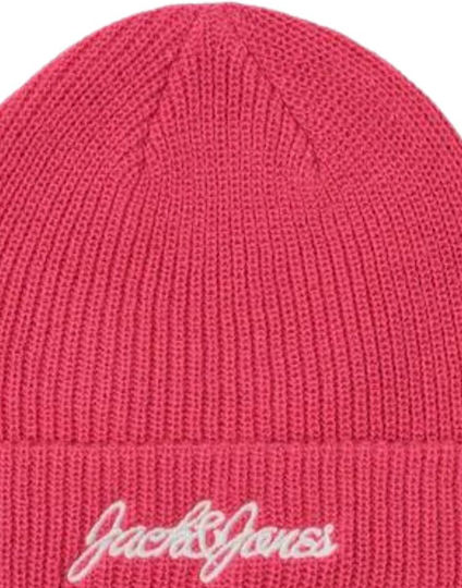 Beanie Männer Beanie Gestrickt in Fuchsie Farbe