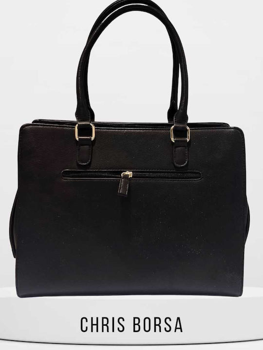 Chris Borsa Leather Women's Bag Hand Black