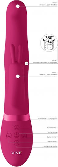 Vive Izara Δονητής Rabbit 22cm Pink