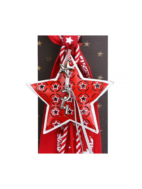 Synchronia Handmade Lucky Charm Star White made of Metal 19x30cm 1pcs