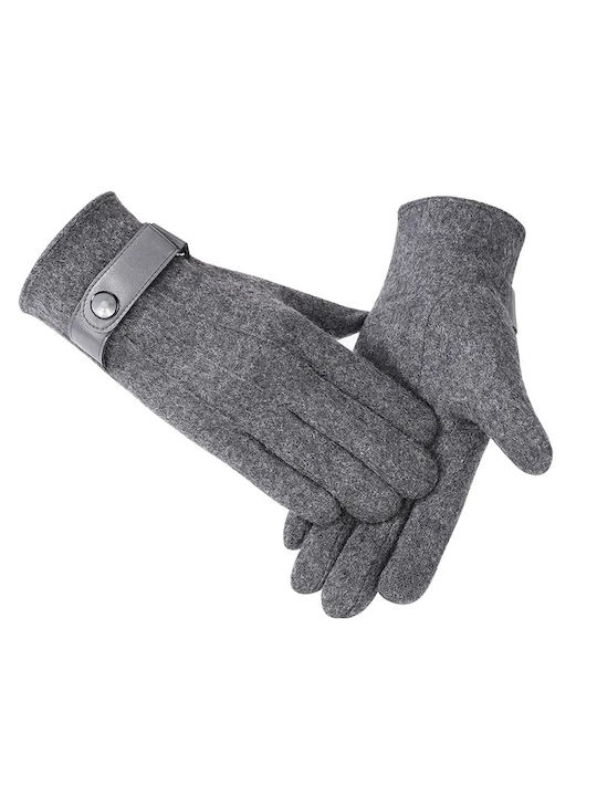 Legend Accessories Men's Woolen Touch Gloves Gray