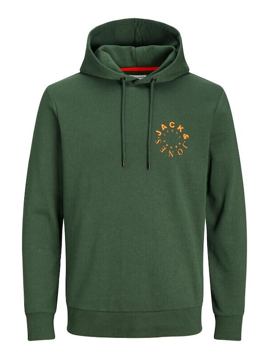 Jack & Jones Men's Sweatshirt with Hood Green