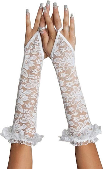 Softline 7708 Spitzenhandschuhe Sexy Handschuhe Weiße