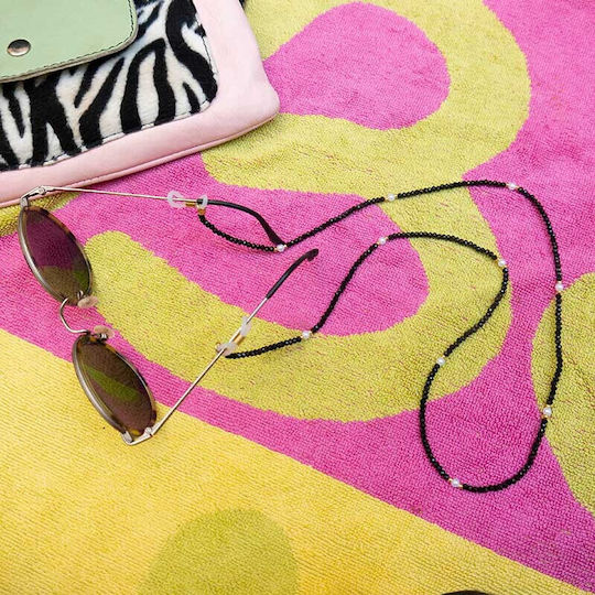 Theodora's Jewellery Black Glasses Chain