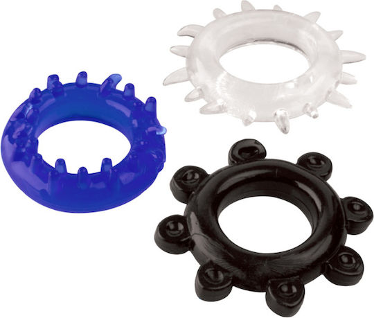 Seven Creations Boss Series Triple C-Ring Set Set Rings Cock Silicone 3pcs