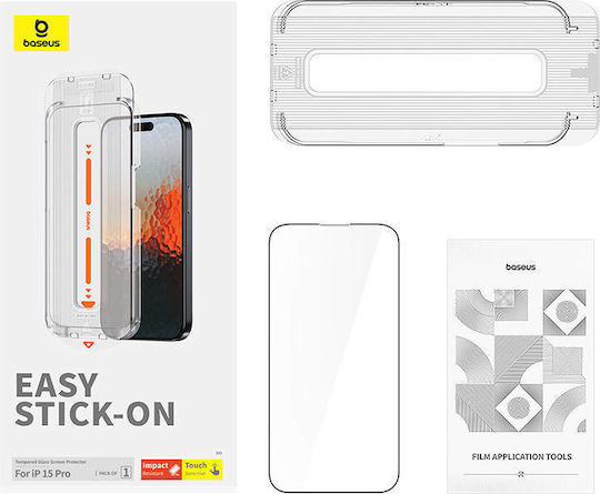 Baseus Sapphire 0.3mm Tempered Glass (iPhone 15 Pro)