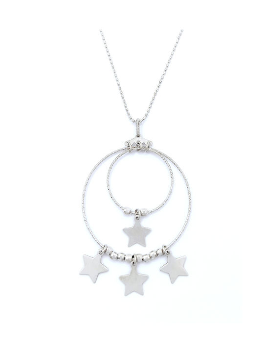 PS Silver Necklace with design Star from Silver