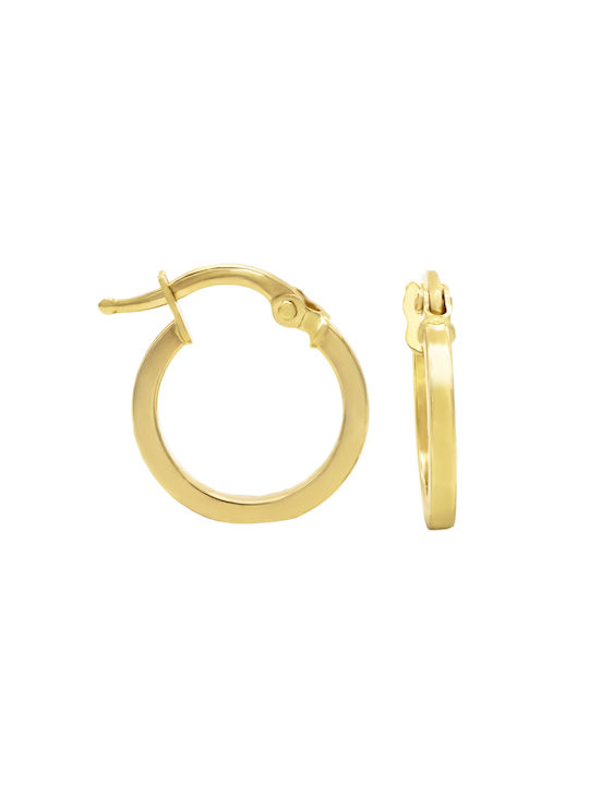 Savvas Design Earrings Hoops made of Gold 14K