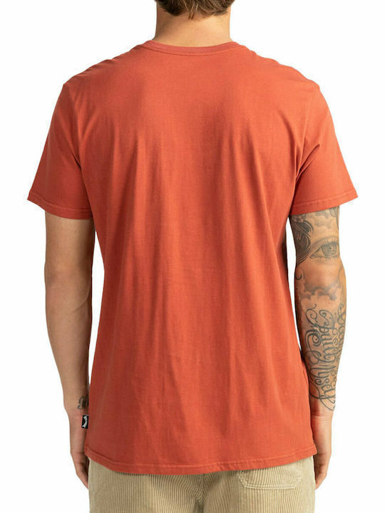 Billabong Stacked Ss T-shirt Bărbătesc cu Mânecă Scurtă Maro